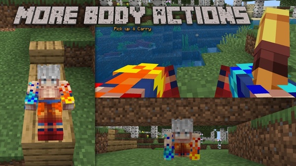 More Body Actions + Pickup & Carry! minecraft bedrock (2)